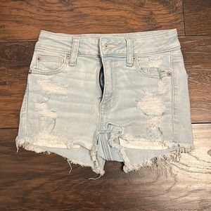 American Eagle Light Wash Jean Shorts
